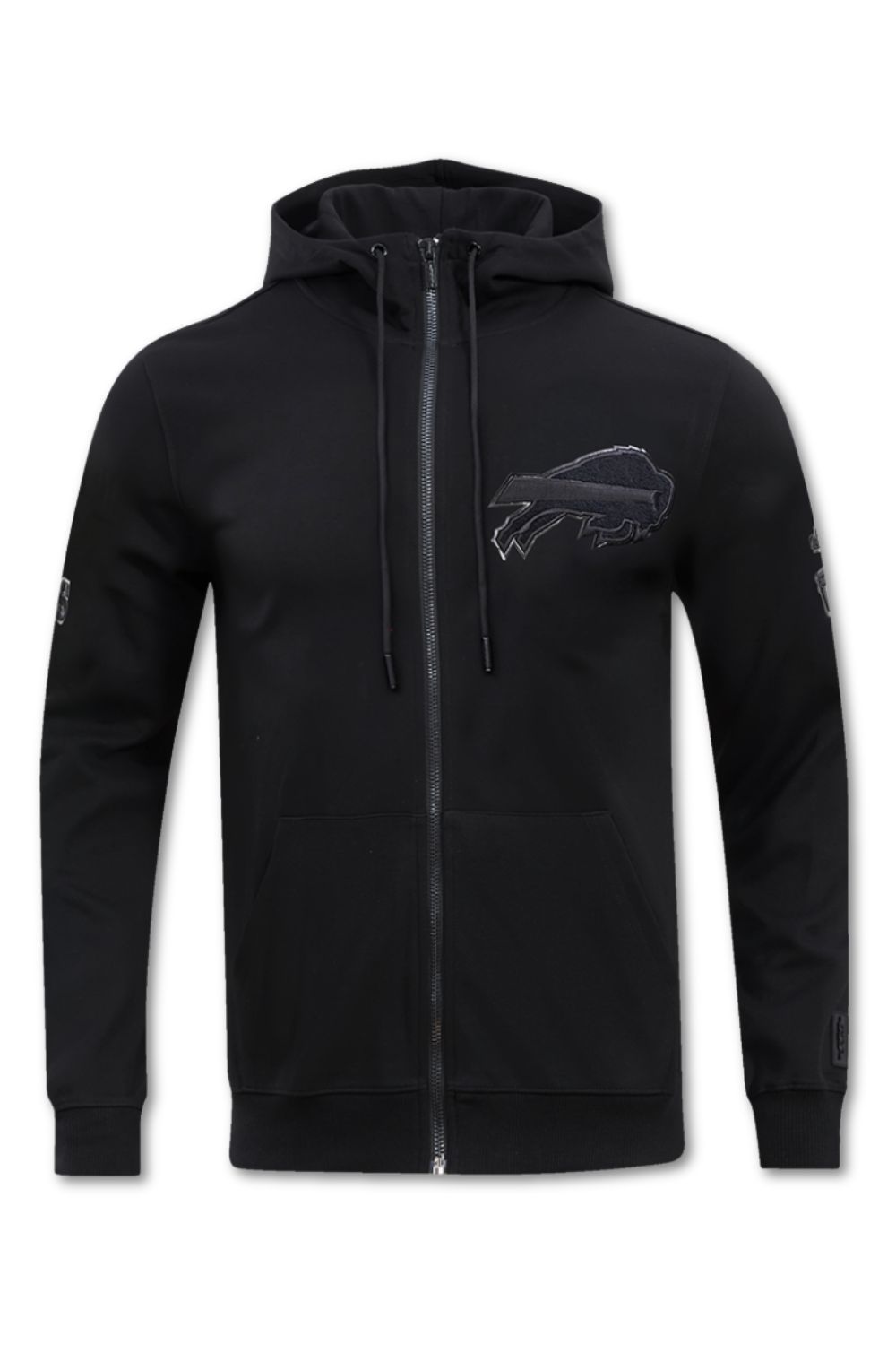 Pro Standard Buffalo Bills Triple Black Zip Up Hoodie 