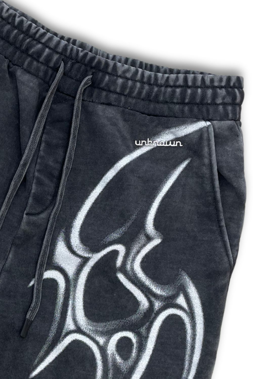 Unknown Washed Shorts-Black