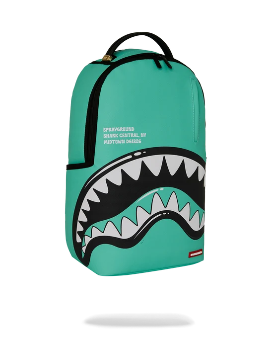 Sprayground - Shark Central Bubble Shark (Turq) Backpack