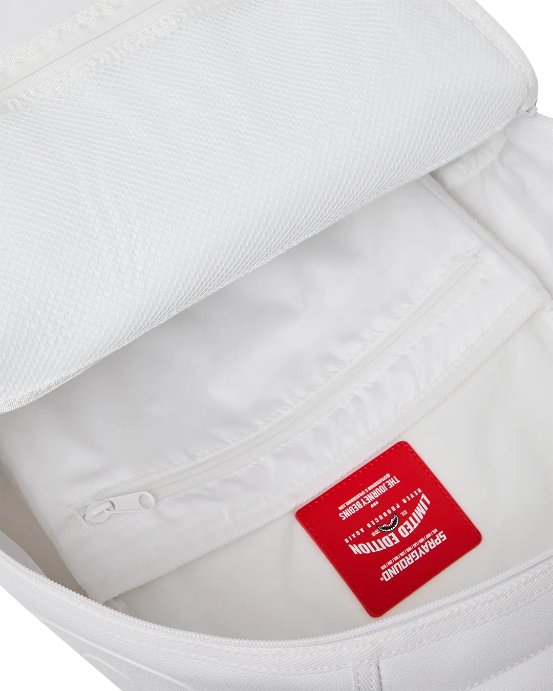 Sprayground- Gold Brick Luxe White Backpack