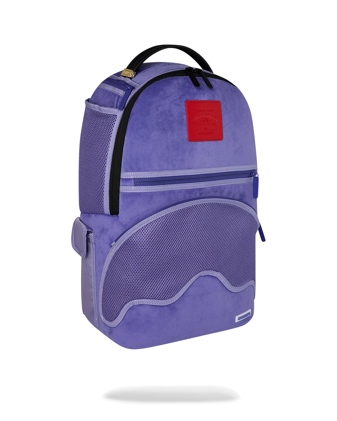 Sprayground- Reverse Mode - Purple Velour To Black Check Backpack