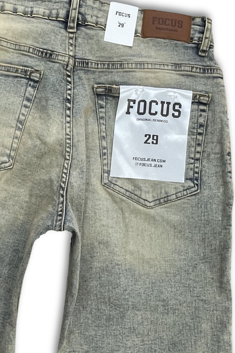 Focus Embellished Jean Shorts - Vintage