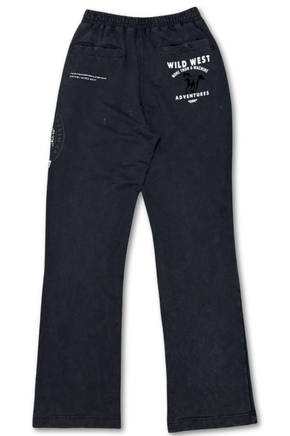 Gunzinii Ride Hard Stacked Sweatpants - Black 