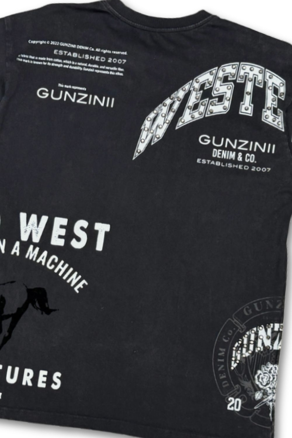 Gunzinii Ride Hard T-Shirt - Black