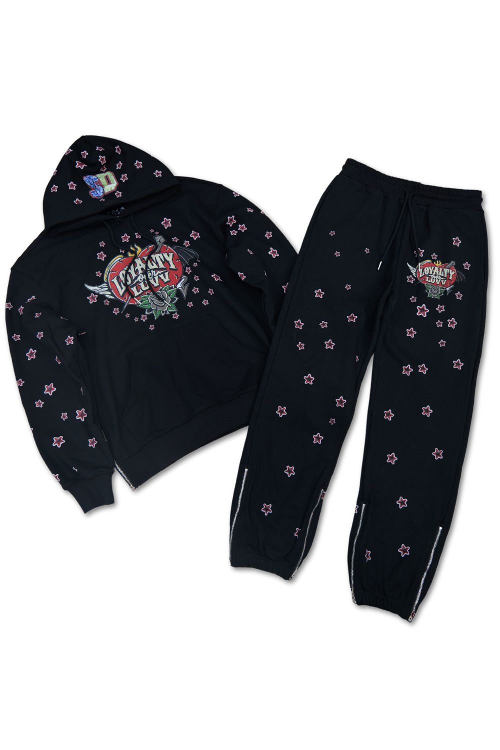 Loyalty Over Luvv Sweatsuit - Black