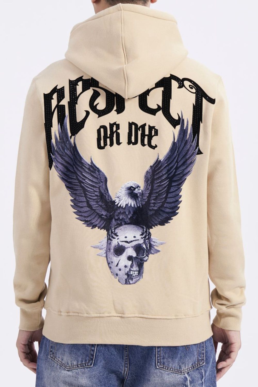 Roku Studio Respect Or Die Hoodie - Khaki