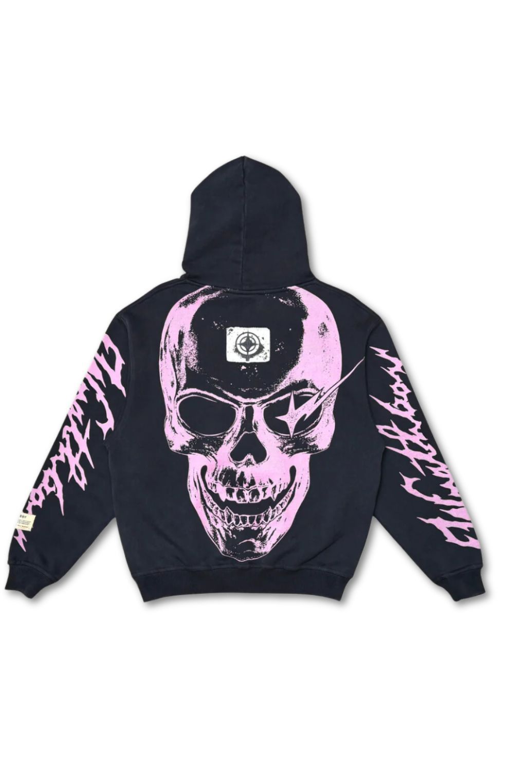 WrathBoy Pink Skull Hoodie -Black