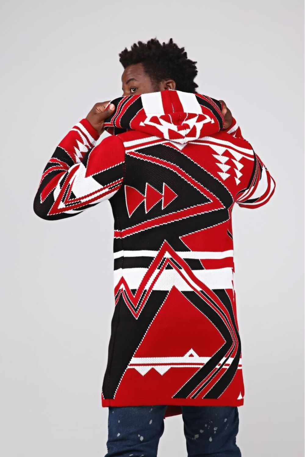 Black Pharaoh -Red Long Sweater