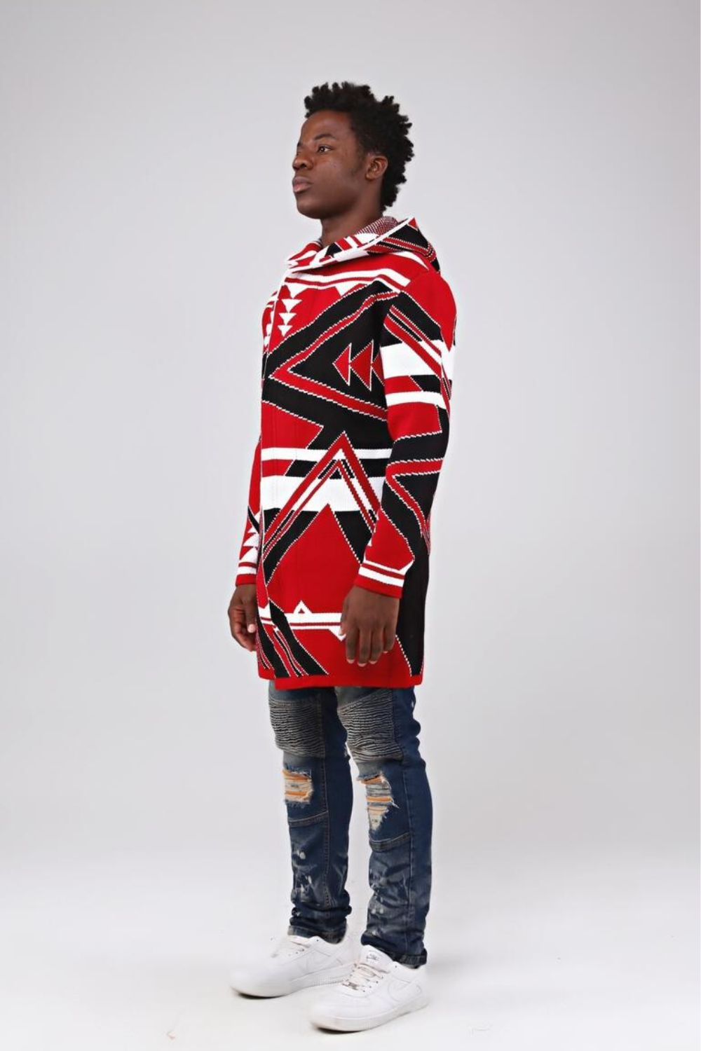 Black Pharaoh -Red Long Sweater