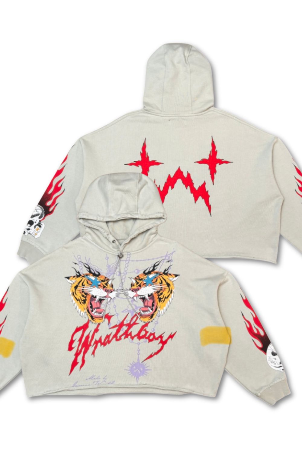 Wrathboy Chaos Cropped Hoodie