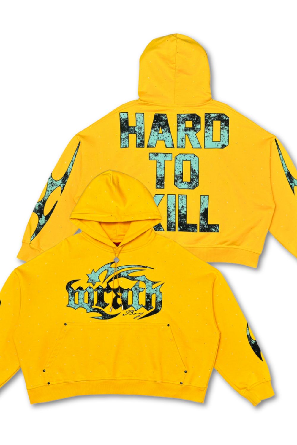 Wrathboy Hard To Kill Cropped Hoodie