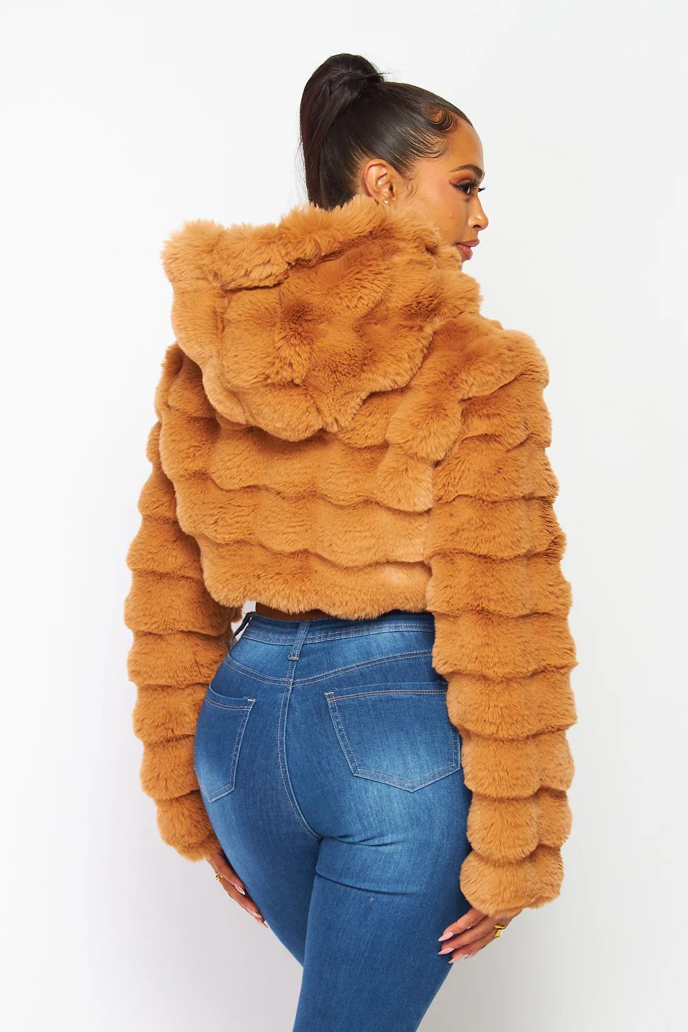 Women’s Faux Fur Cropped Jacket