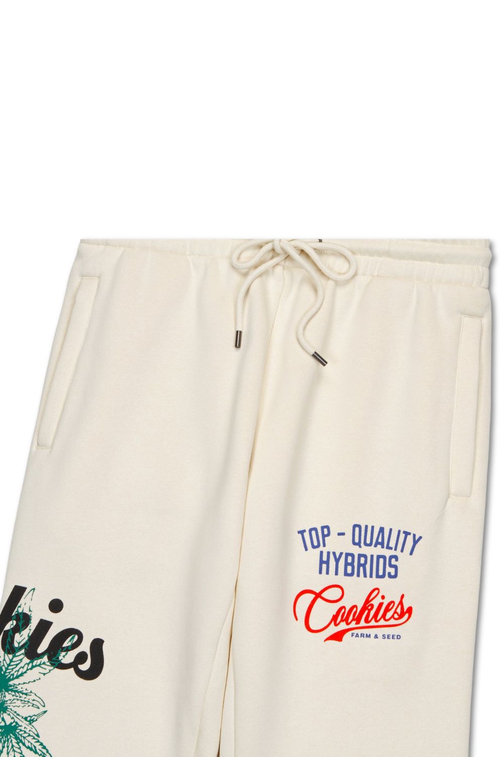 Cookies Cuban Link All Over Sweatpants- Cream