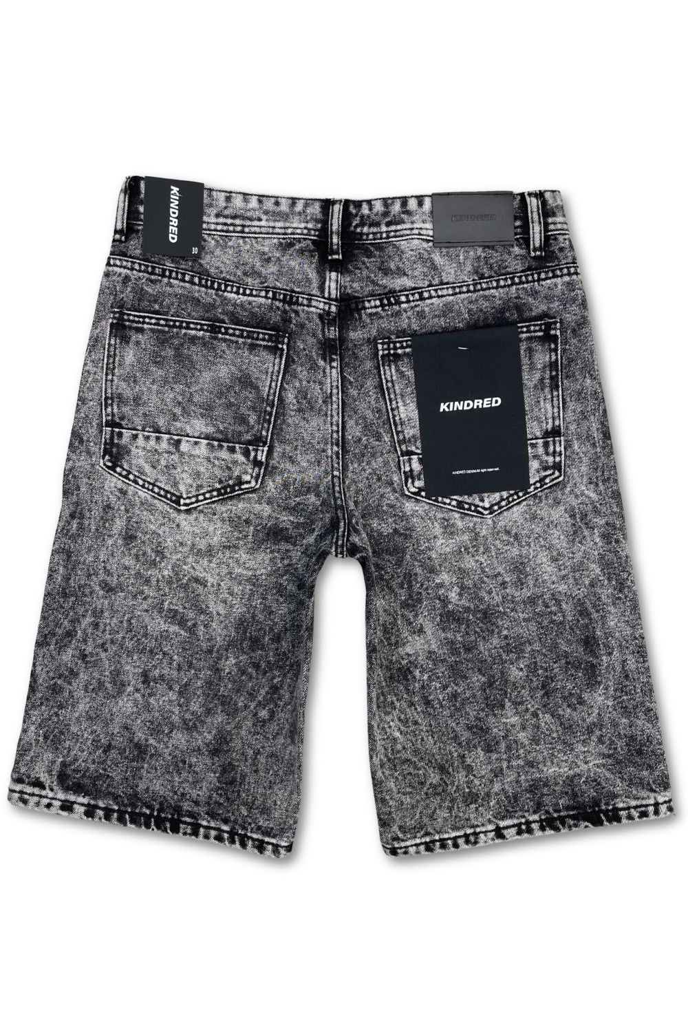 Kindred Rallys Patch Work Jean Short - Black 