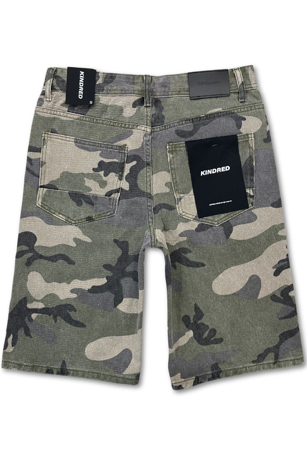 Kindred Rallys Patch Work Jean Short - Camo