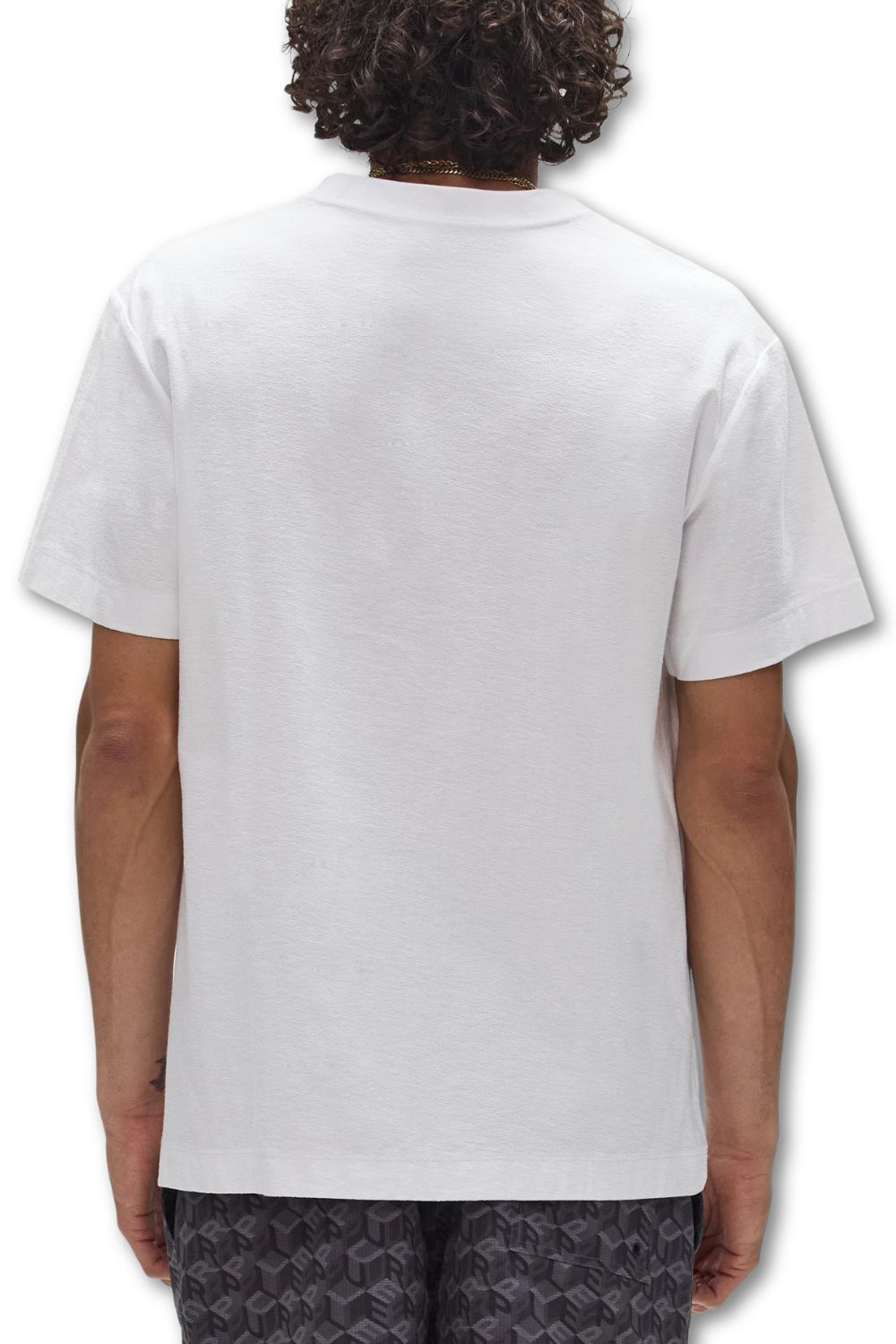 Purple Brand Cube Wordmark T - Shirt - White
