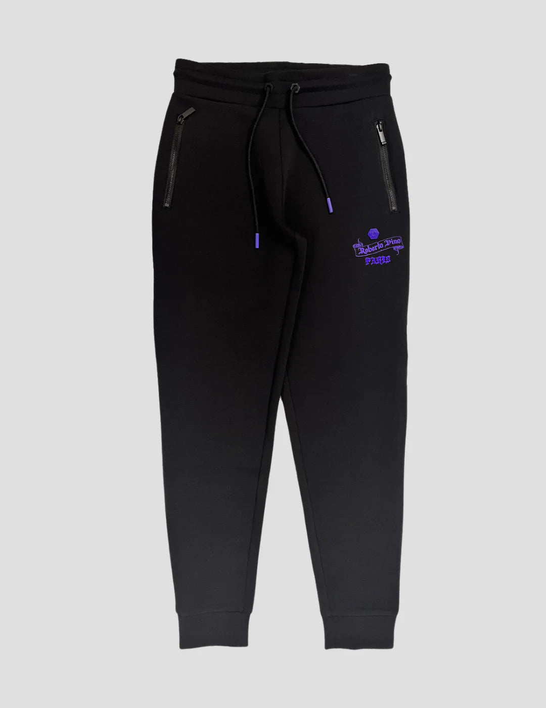 Roberto Vino Milano Sweatsuit - Black - Purple