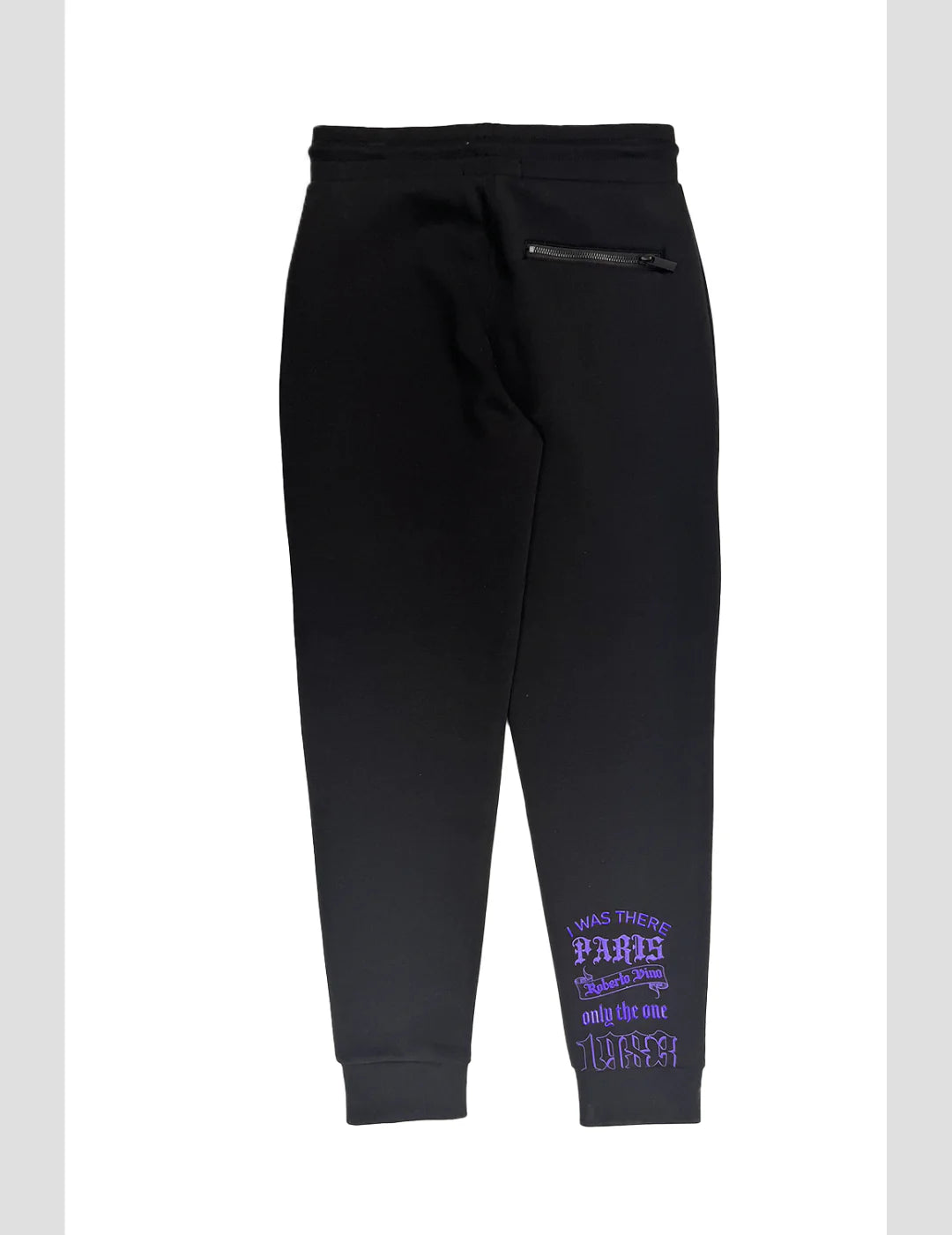 Roberto Vino Milano Sweatsuit - Black - Purple