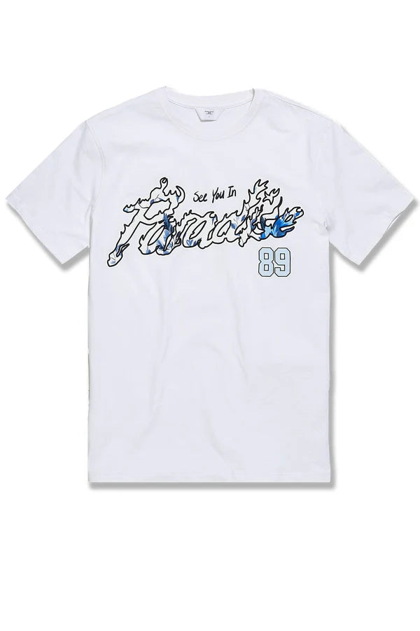 Jordan Craig - Ibiza T-Shirt - Blue Floral  