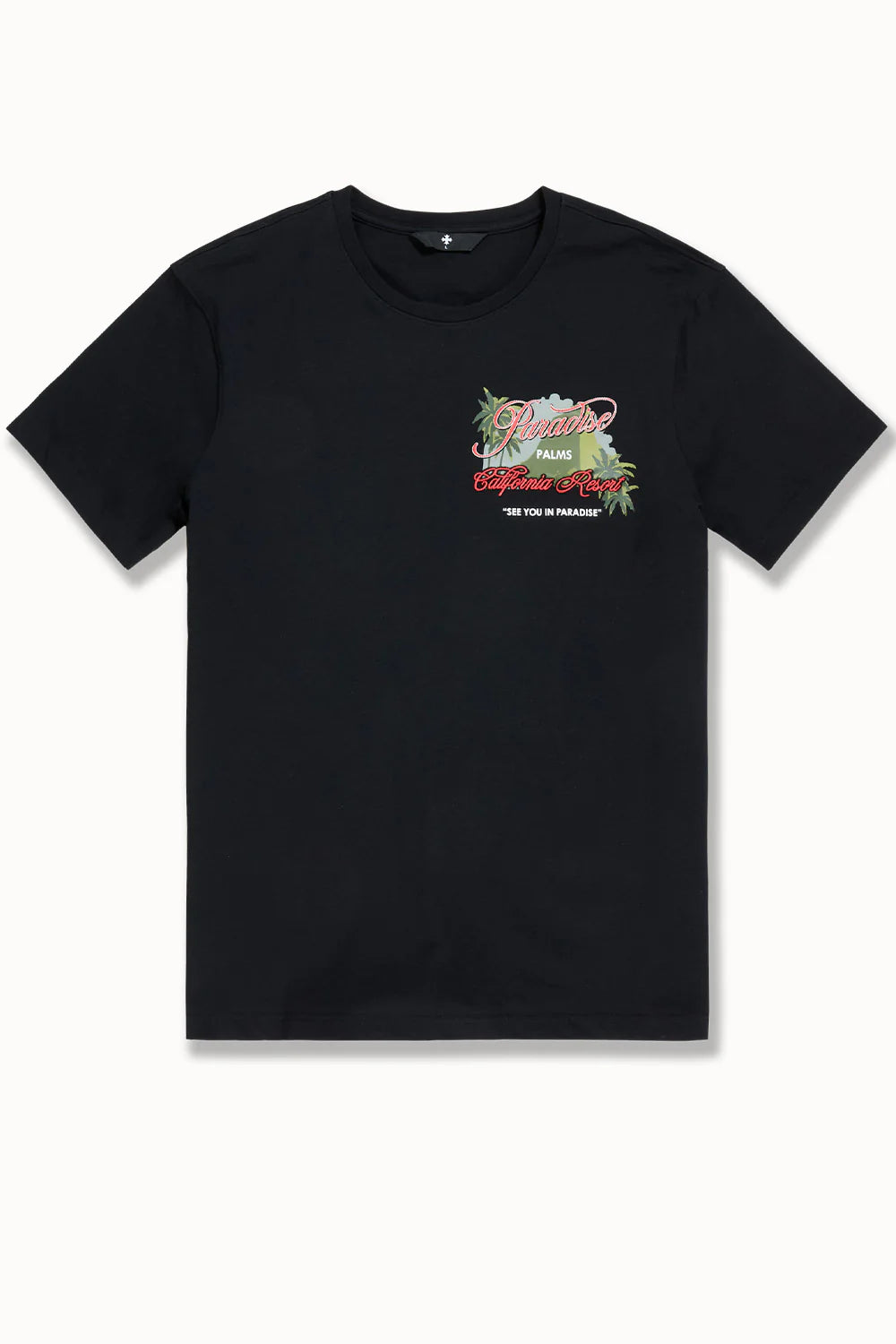 Paradise Palms T-Shirt – Red Floral