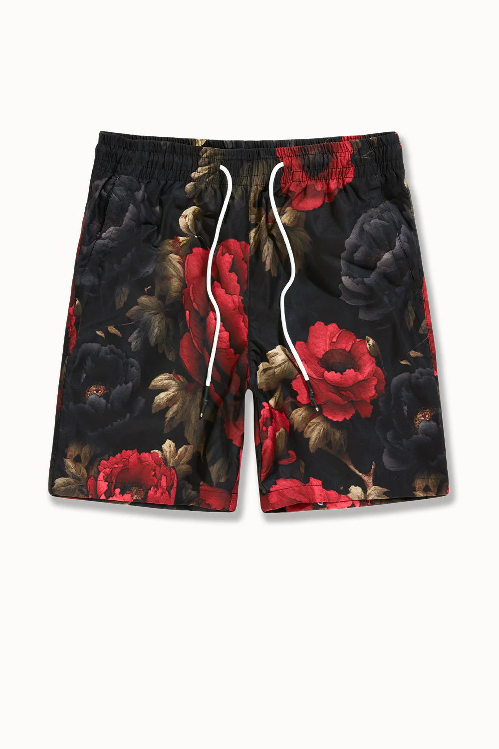 Paradise Palms Shorts – Red Floral