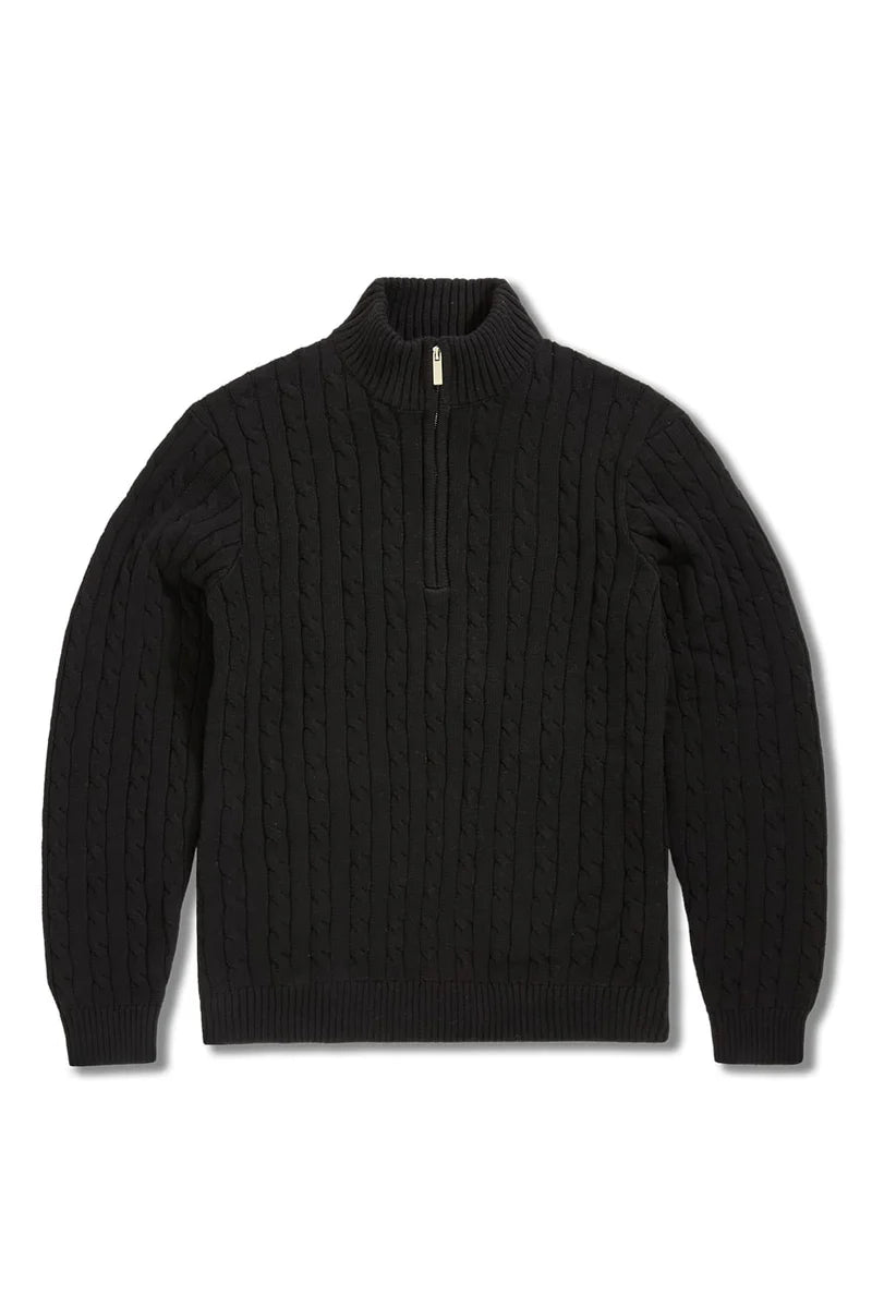 Jordan Craig - Montauk 1/4 Zip Cable Knit Sweater