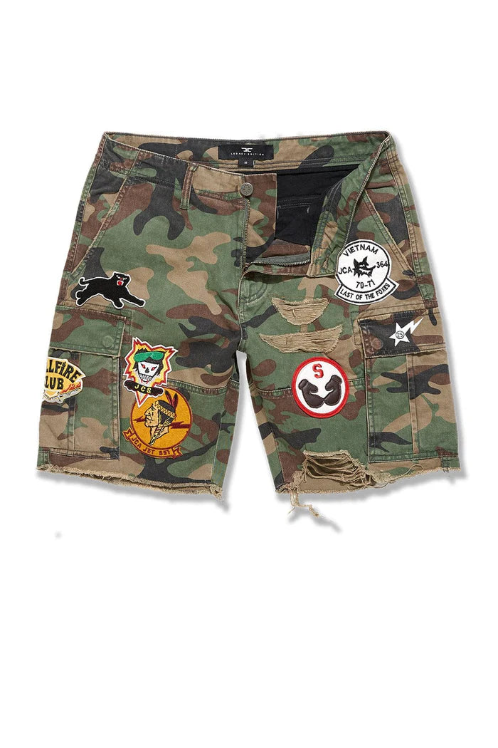 Jordan Craig - Retro - War Angel Cargo Shorts -  Vintage Camo