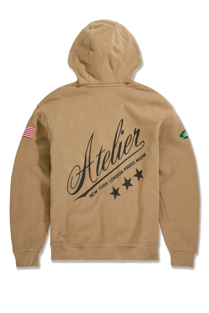 Jordan Craig - Atelier Pullover Hoodie - Khaki Stone