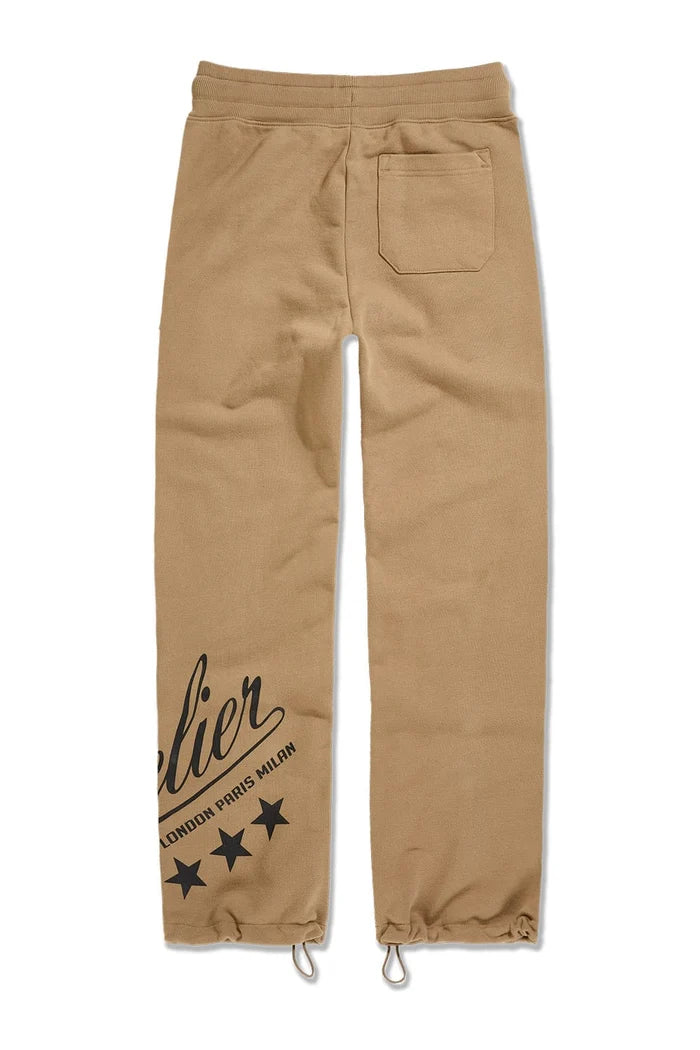 Jordan Craig - Atelier Loose Fit Sweatpants - Khaki Stone