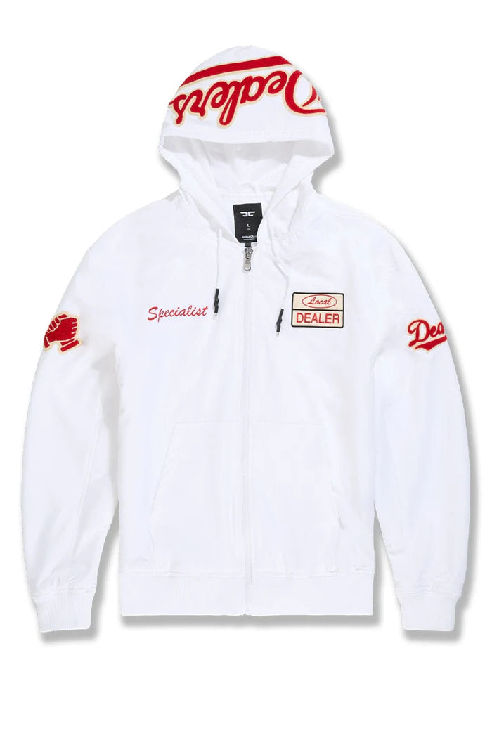 Jordan Craig – Local Dealer Zip Up Windbreaker – White
