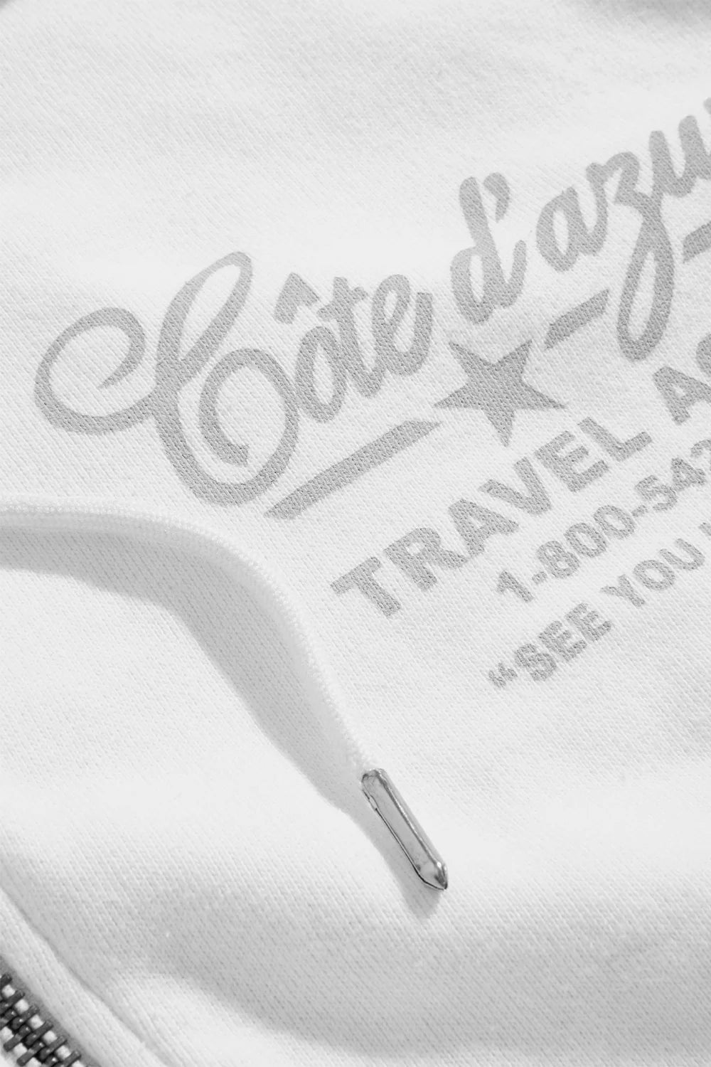 See you In Paradise-Icon Zip Up Hoodie- White