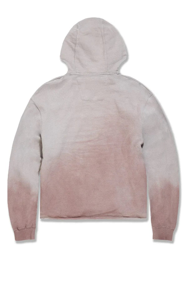 Jordan Craig -Syip Cropped Pullover Hoodie- Cement Wash