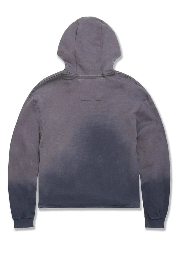 Jordan Craig -Syip Cropped Pullover Hoodie-Horizon Blue