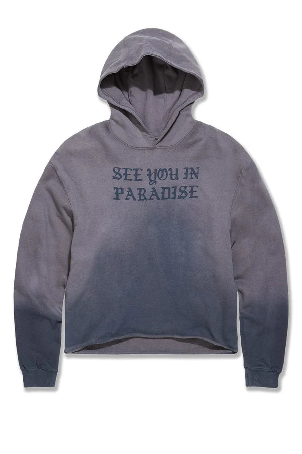 Jordan Craig -Syip Cropped Pullover Hoodie-Horizon Blue