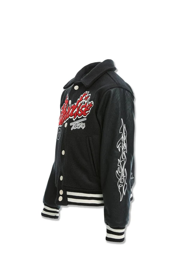 Jordan Craig - Kids Paradise Tour Varsity Jacket -Black