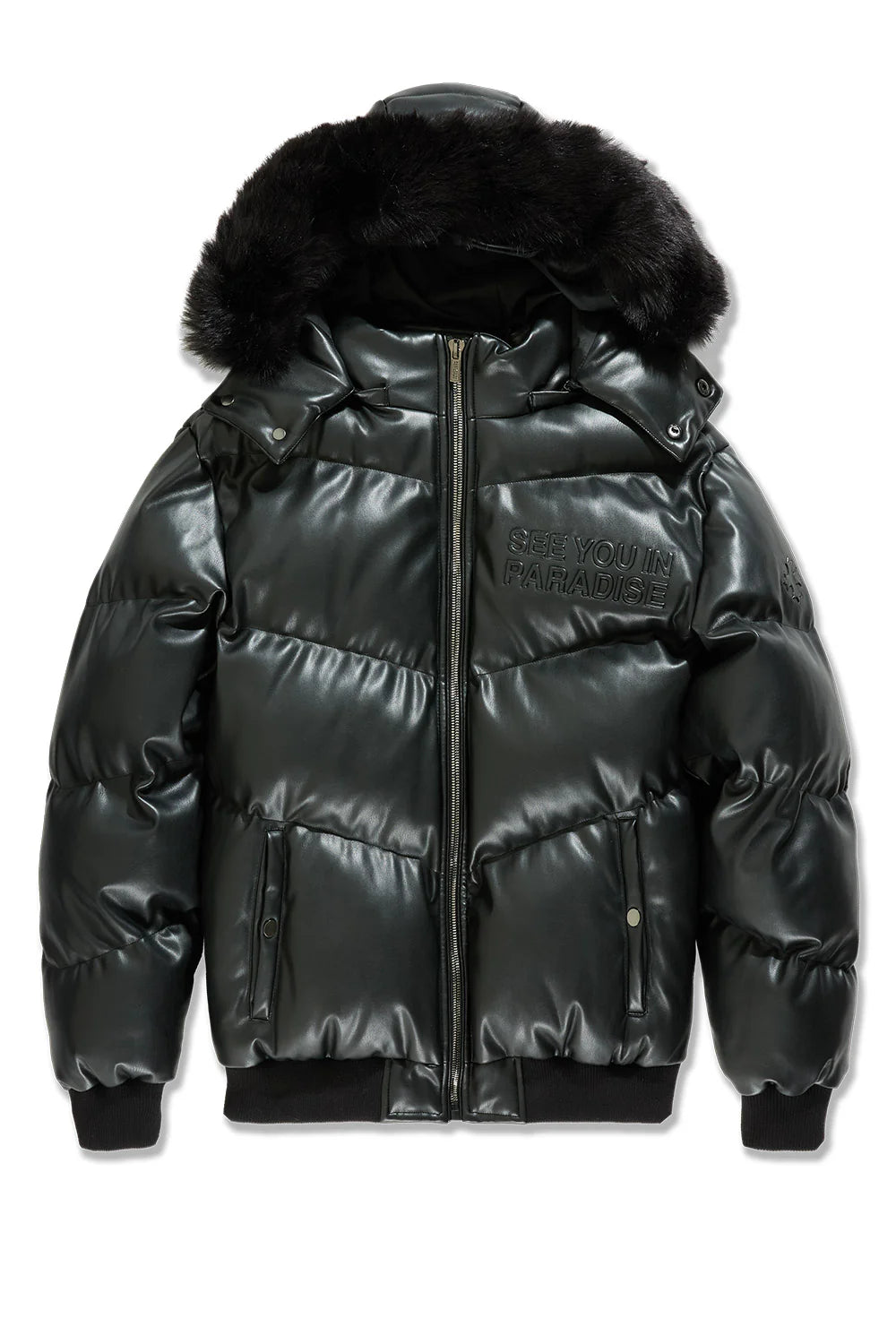 See You In Paradise-The Wild One Puffer Jacket – Black