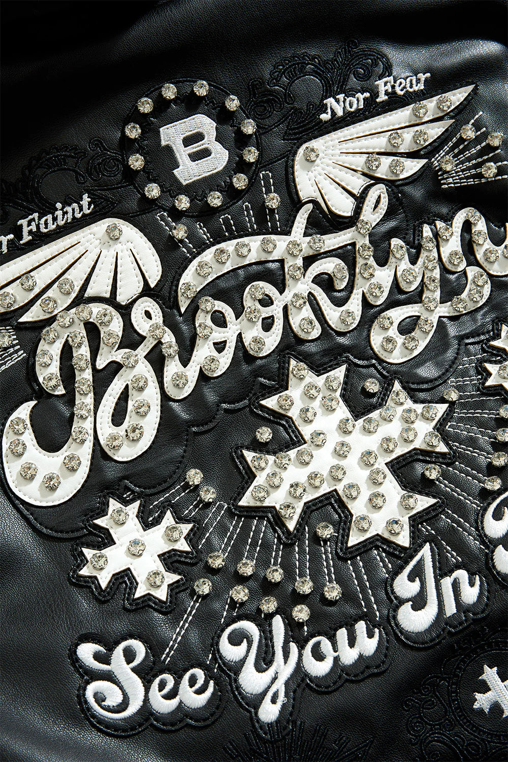 See You In Paradise-Kids Crooklyn Hooded Bomber Jacket -Black