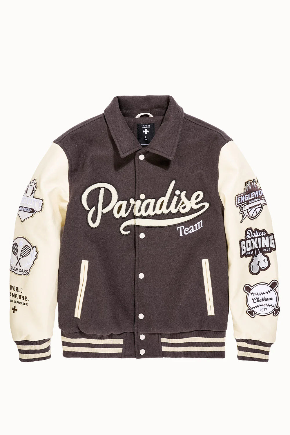 Paradise Team Varsity Jacket – Chocolate