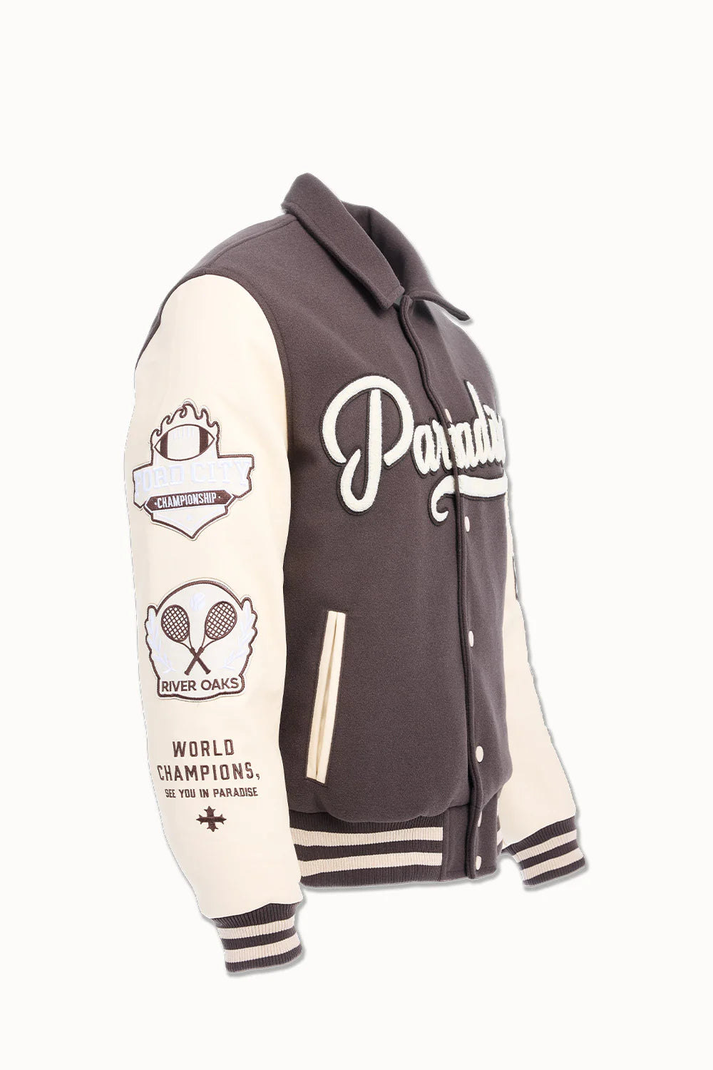 Paradise Team Varsity Jacket – Chocolate