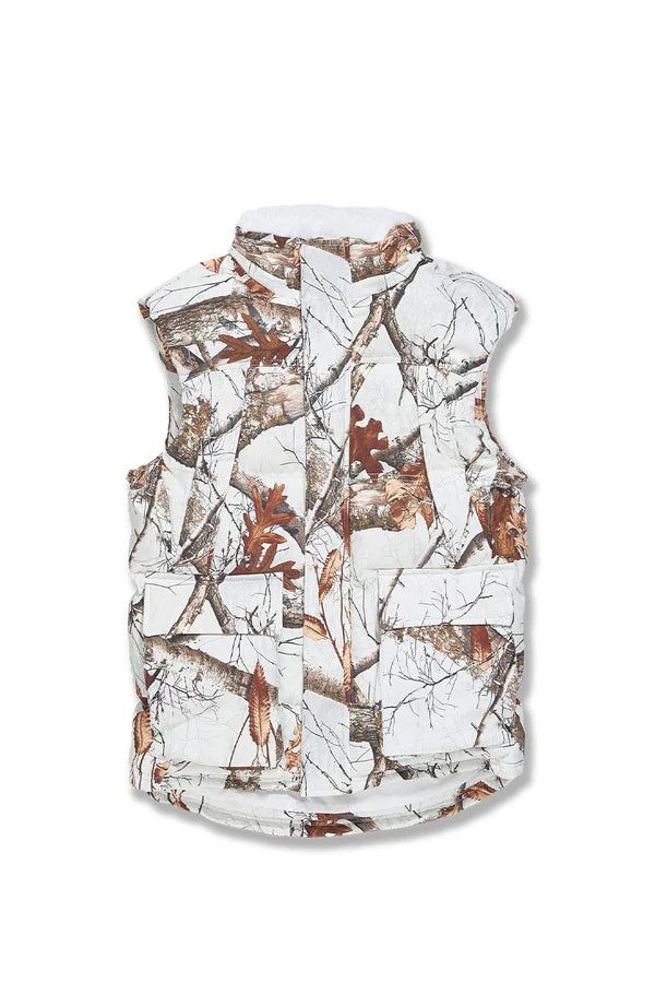 Jordan Craig- Yukon Fur Lined Puffer Vest -Snow Camo