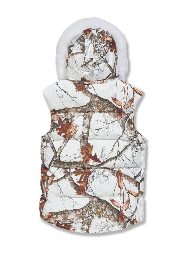 Jordan Craig- Yukon Fur Lined Puffer Vest -Snow Camo