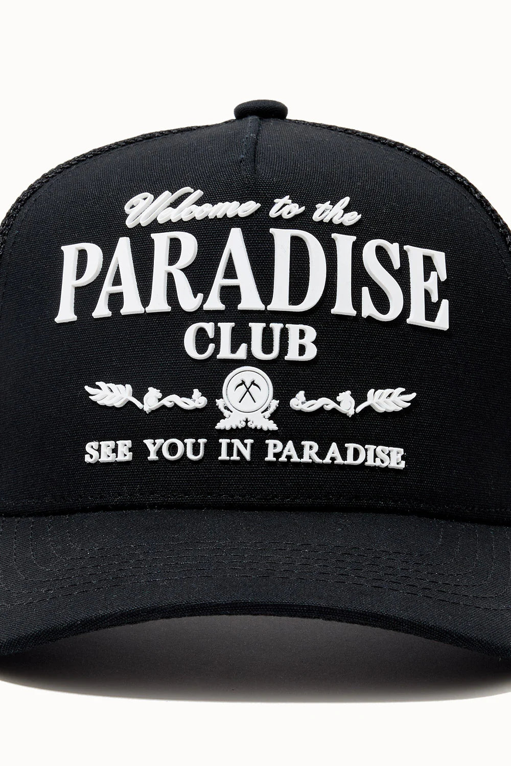 Paradise Club Trucker Hat - Black