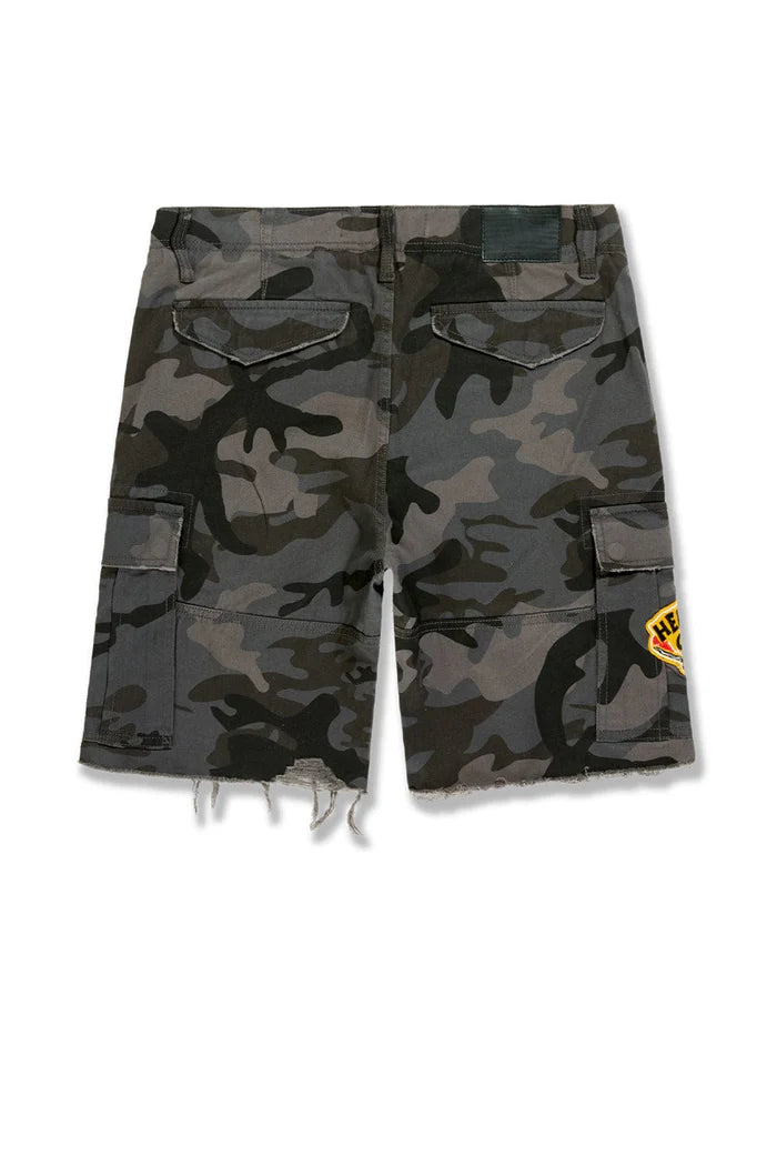 Jordan Craig - Retro - War Angel Cargo Shorts -  Black Camo
