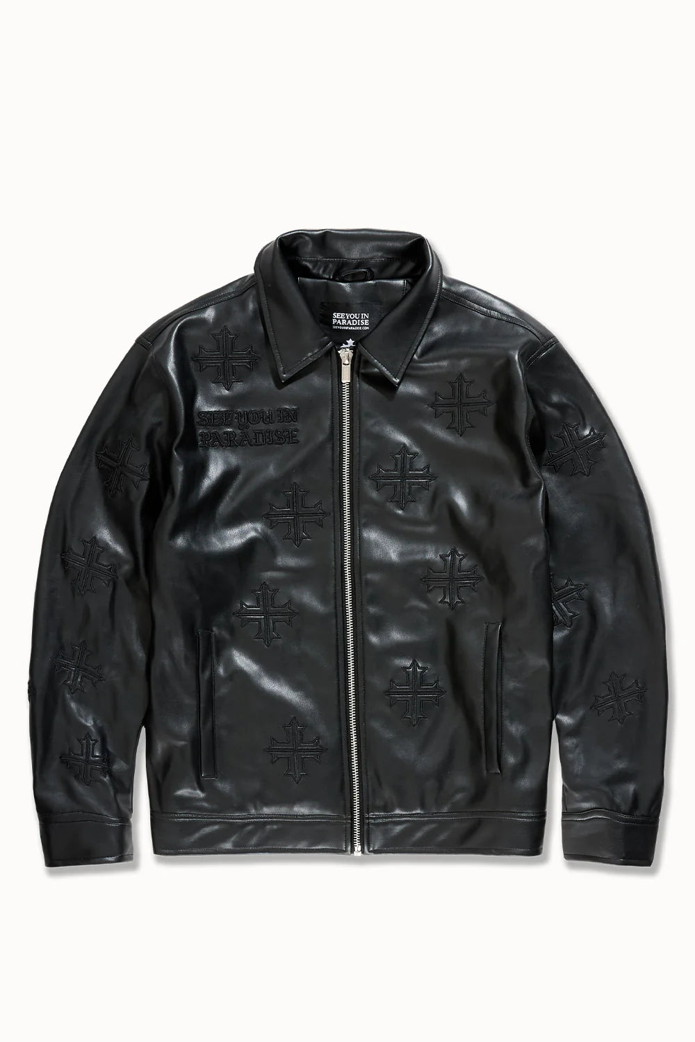 See You In Paradise-Inferno Trucker Jacket – Black