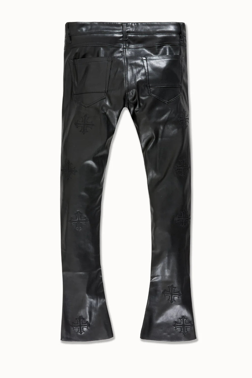 See You In Paradise-Skinny Stacked Inferno Pants – Black