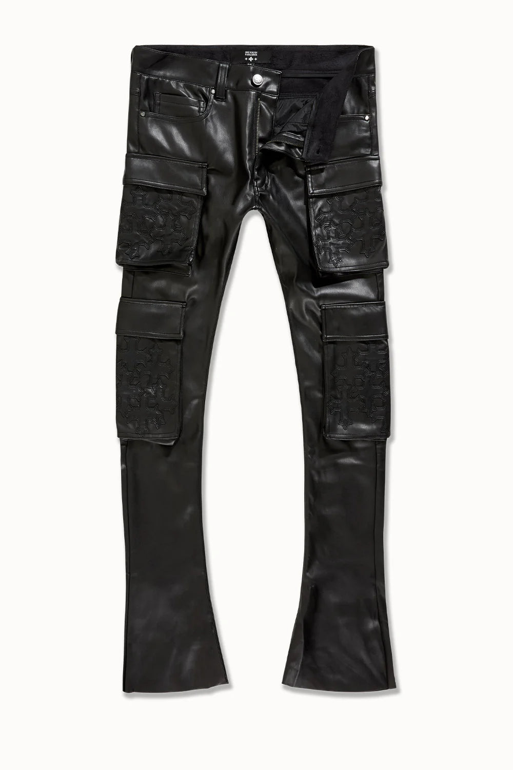 See You In Paradise – Skinny Stacked Eden Cargo Pants – Black
