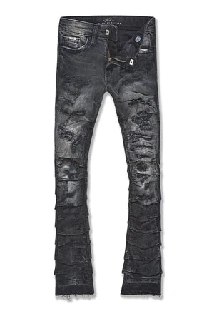 Jordan Craig-Kids Stacked Ripple Effect Denim -Black Shadow