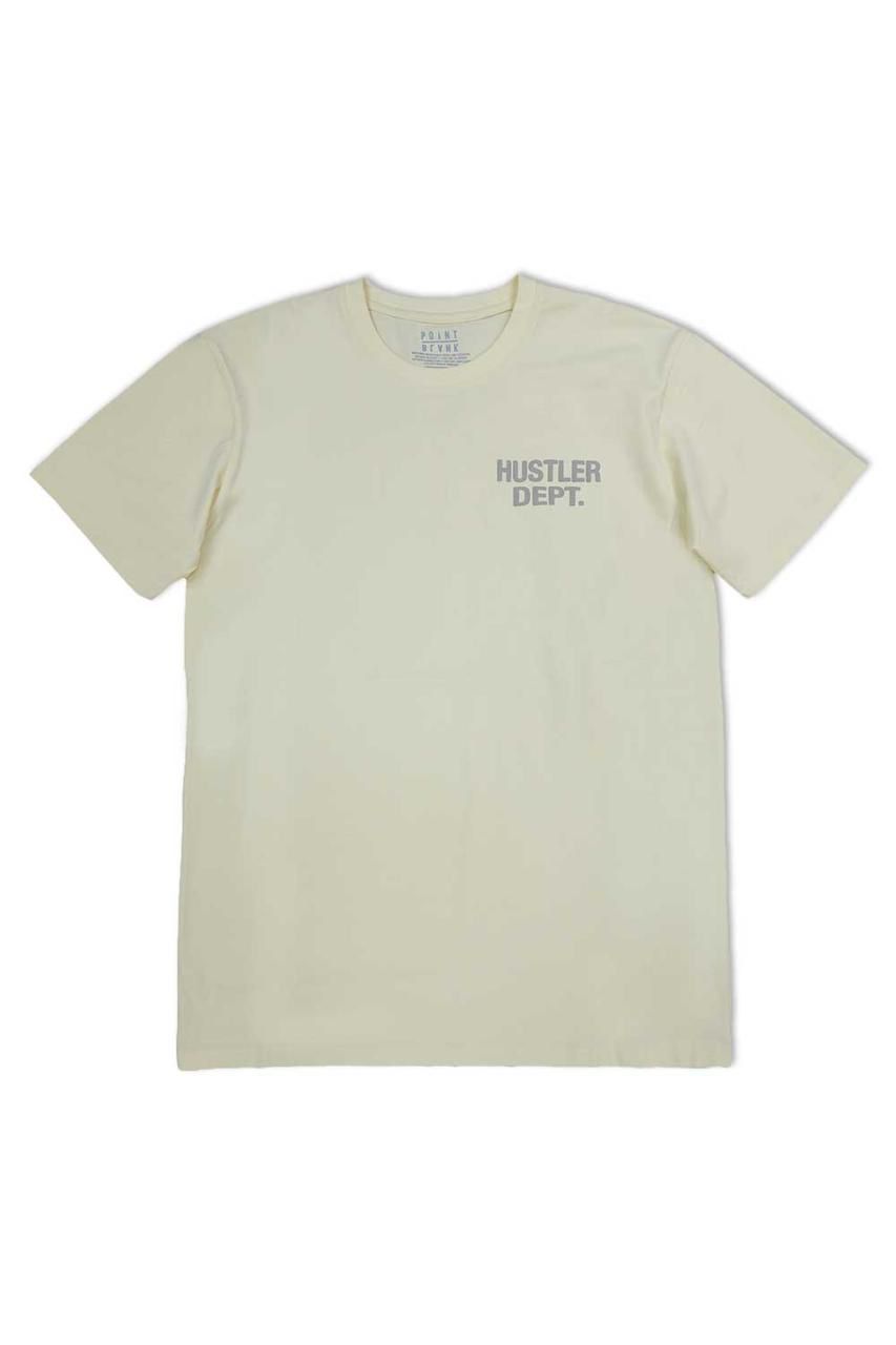 Hustler Dept Graphic T - Shirt - Cream - Grey