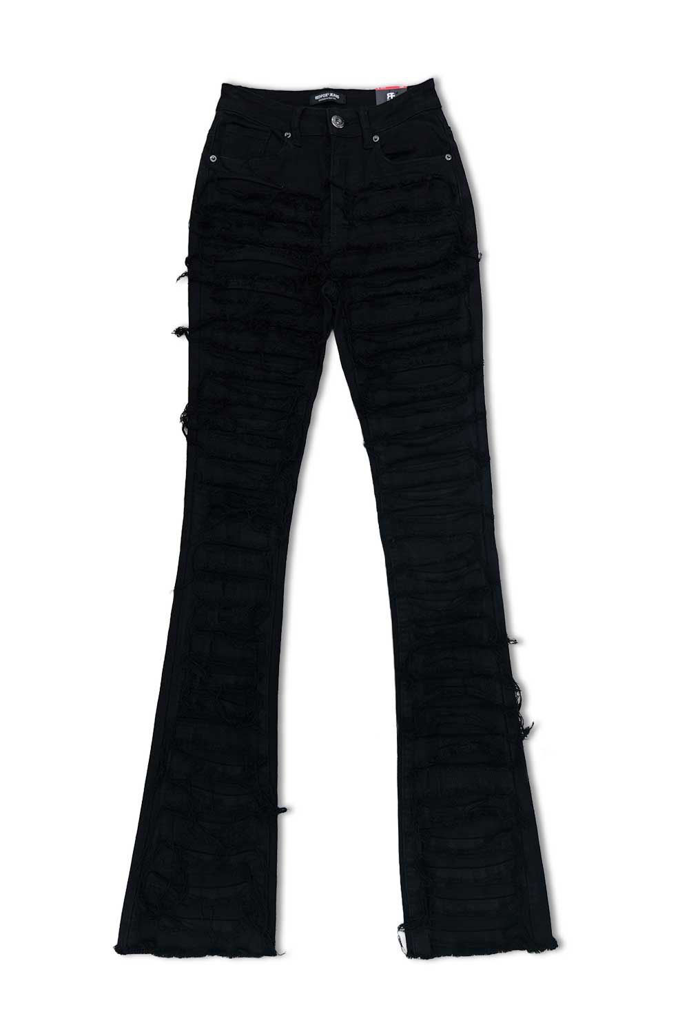 Women’s Red Fox Stacked Jeans - Black