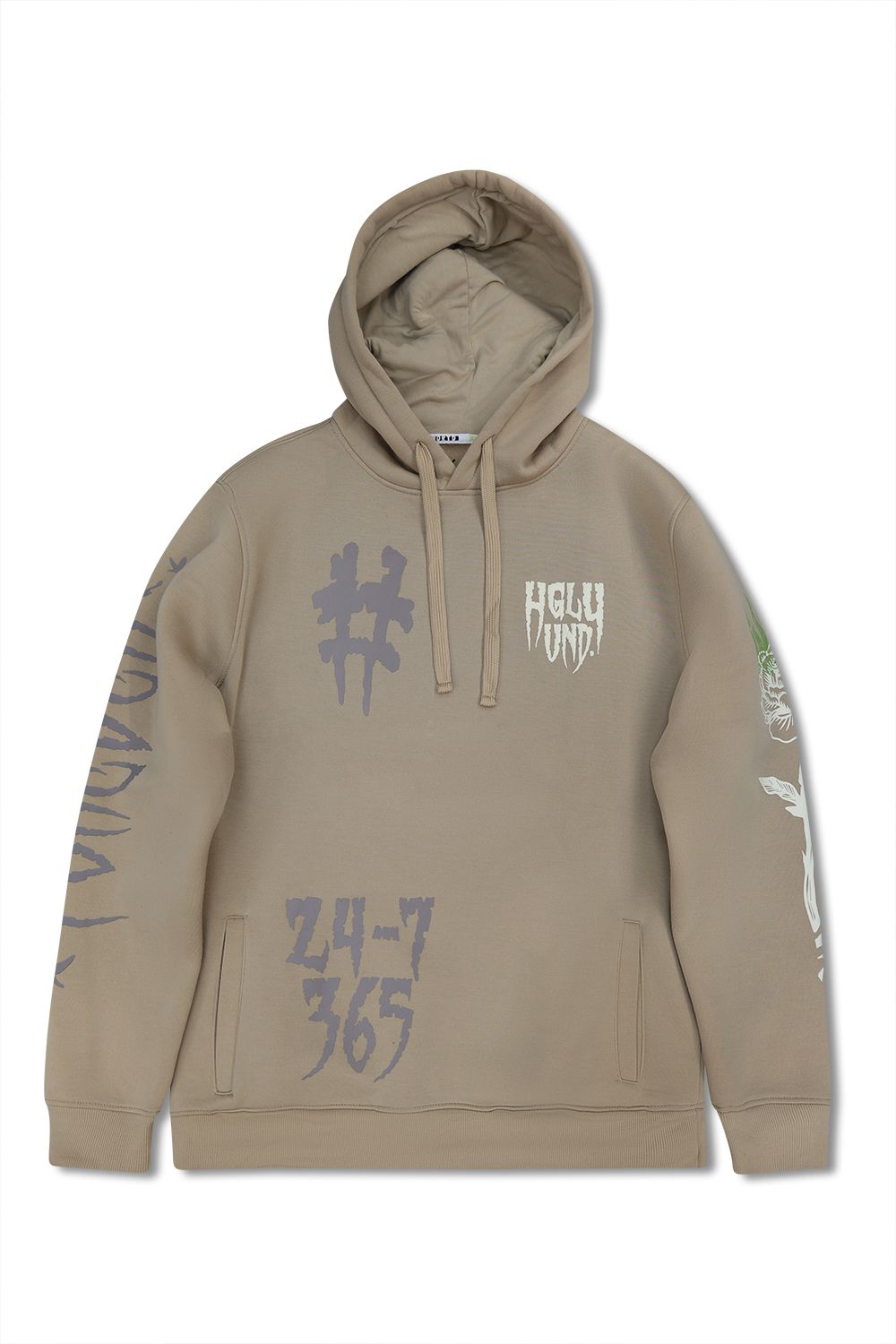 Highly Undrtd -Pullover Hoodie - Tan